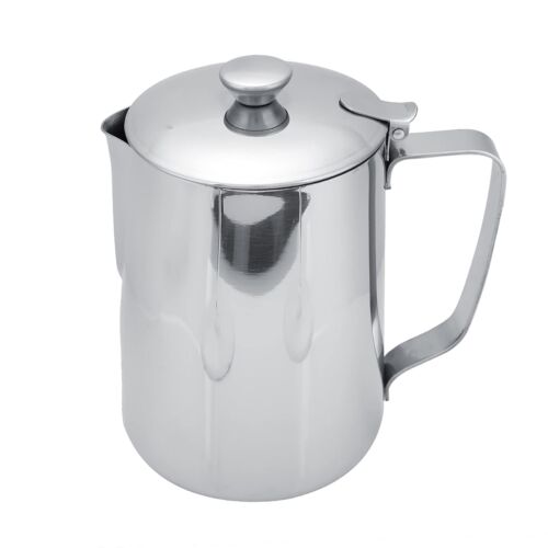 Coffee And Tea Supplies Cup Mug Milk Frothing Pitcher Jug With Lid For Latte ...