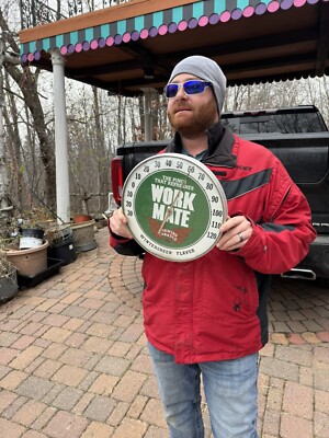 chewing tobacco glass Vintage Work Mate Snuff Chew Tobacco Glass Thermometer Sign Nice one!  Copenhagen