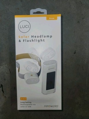 MPOWERD Luci Beam 2-in-1 Solar Headlamp and Flashlight