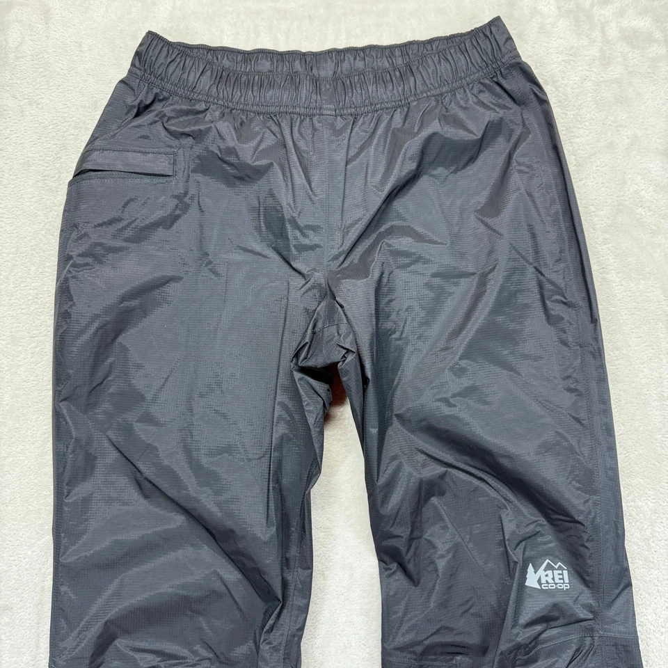 Pantalones REI para mujer XS Rainier pantalones de lluvia negros ligeros impermeables a prueba de viento Foto 4 de 4