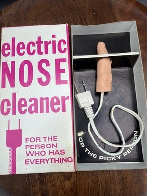Vintage Loftus Electric Nose Cleaner Gag Gift Novelty Prank Finger in Box Retro