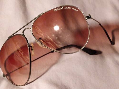 Rare Bausch & Lomb Mirage 80's USA Vintage Sunglasses Aviator 🕶️ With Case - Picture 5 of 7