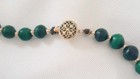 Green 20" Malachite Graduated Beaded Strand Necklace 1/10th Of 14k Clasp Fr Ship — photo 3