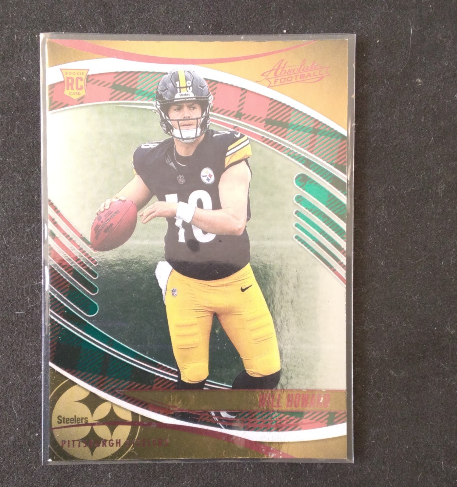 2025 Panini Absolute - Rookies Will Howard #197 Red and Green Plaid (RC)