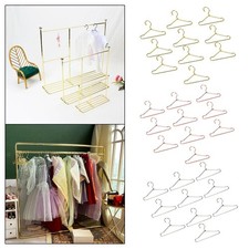 Doll Clothes Hanger Miniature Metal Doll Hangers Dress Outfit Holders