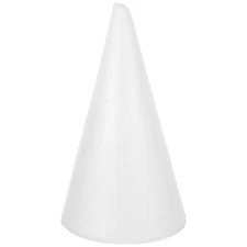 Foam Cone Polystyrene Cone Shapes White Christmas Tree Crafts Table Centerpie...