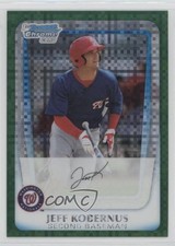 2011 Bowman Chrome Prospects Green X-Fractor Jeff Kobernus #BCP128 9aj