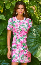 NWT Lilly Pulitzer Mila Shift dress Conch Shell Pink Koala La La Size 0