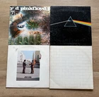 PINK FLOYD 4 LP Dark Side of The Moon, The Wall, Wish You Were Here, Saucer POOR
