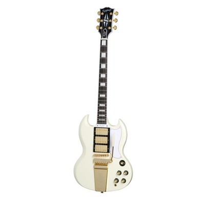 Epiphone 1963 Les Paul SG Custom with Maestro Vibrola Classic White - Single Cut