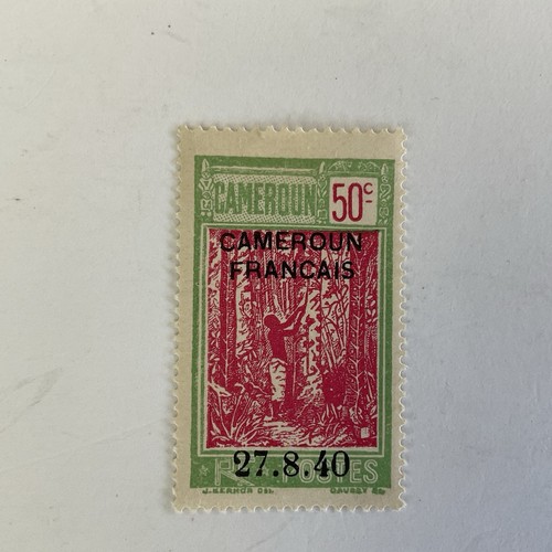 4 France colony stamps~1940-56~Cameroun #264 50c+French India+Equatorial Africa - Picture 3 of 5
