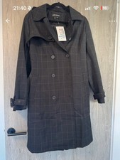 rrp £80 Centigrade Checked Trench coat M