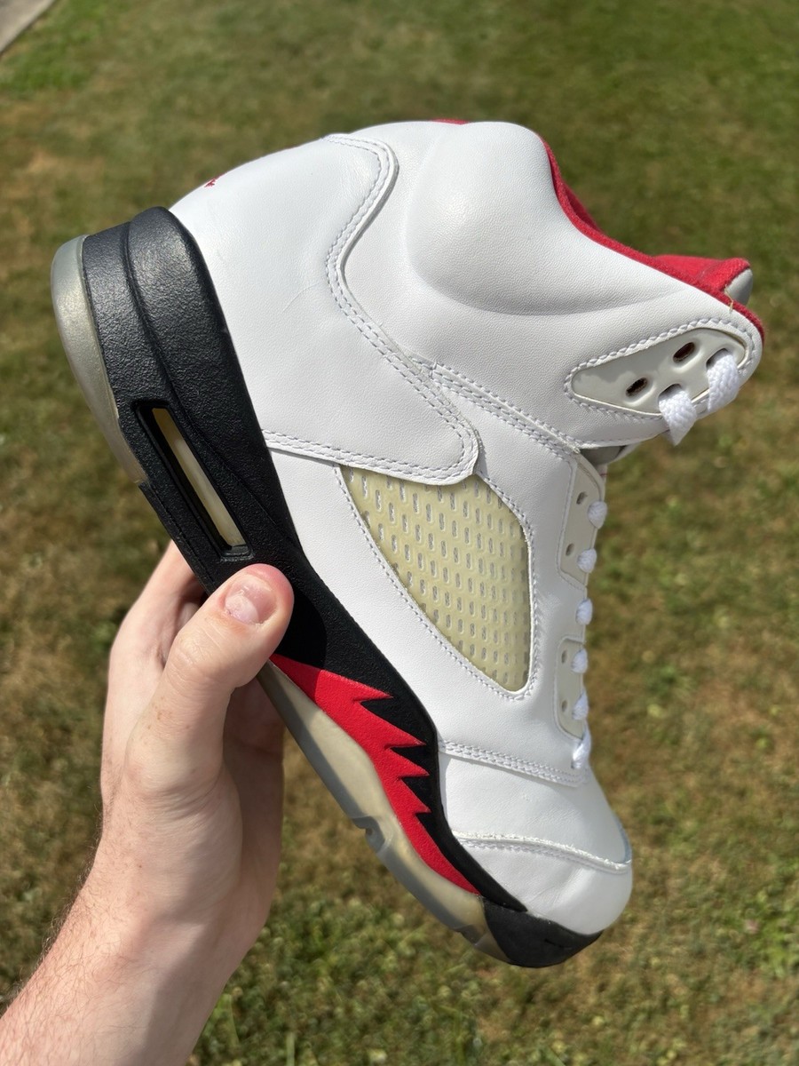 NIKE AIR JORDAN 5 RETRO/136027-100 Air Jordan 5 Retro 'Fire Red' 2013