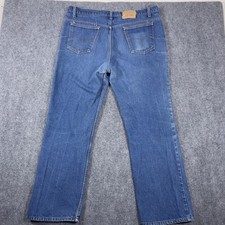 Vintage Levi's 517 Bootcut Jeans Mens 40x31 Blue Orange Tab Made in USA