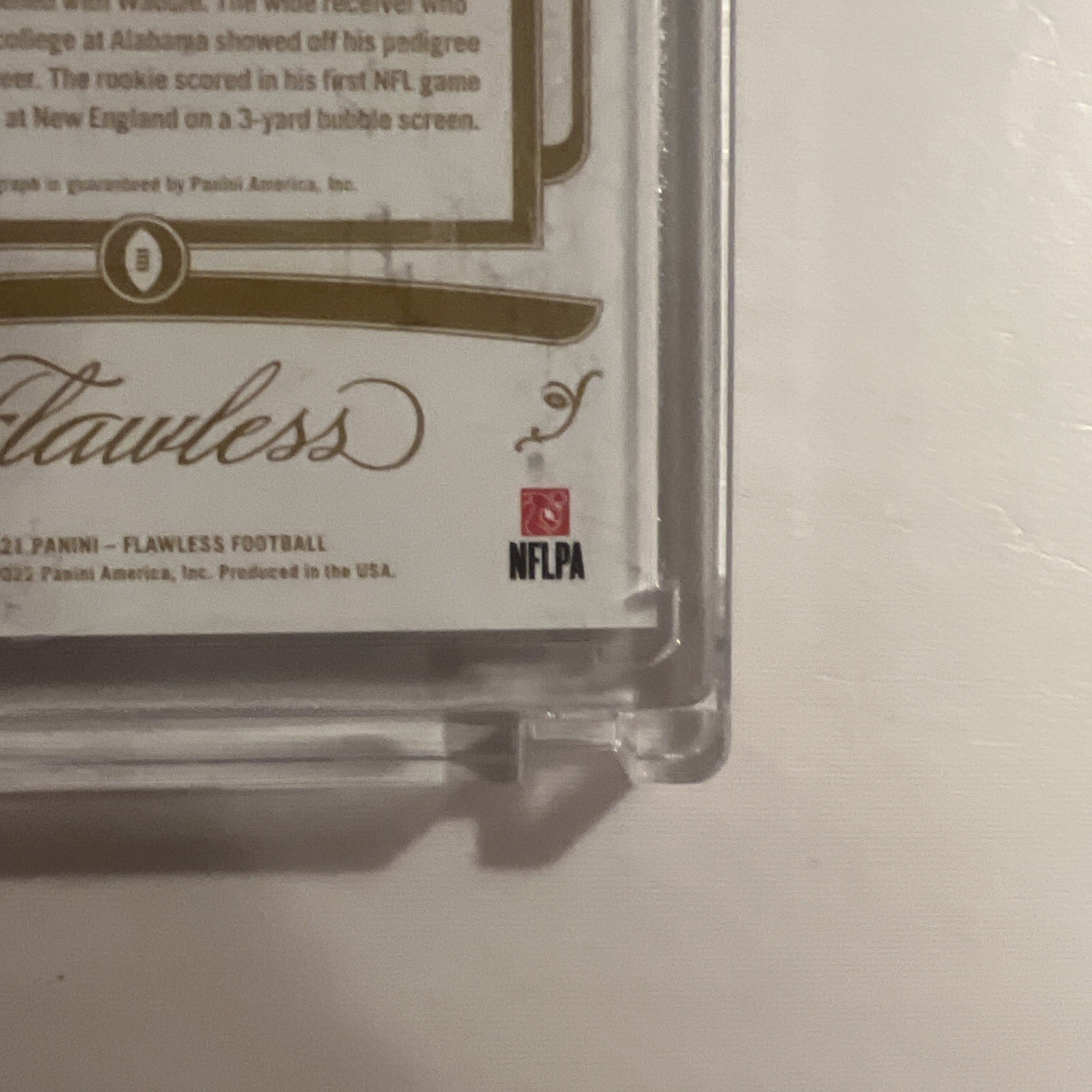 2021 Panini Jaylen Waddle Auto Flawless Rookie Signatures 1/1 White Box SSP🔥 view 5