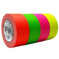 Hi-Vis Fluorescent UV Cloth Marking Tape - Glow Stage Event Temporary Hula Hoop