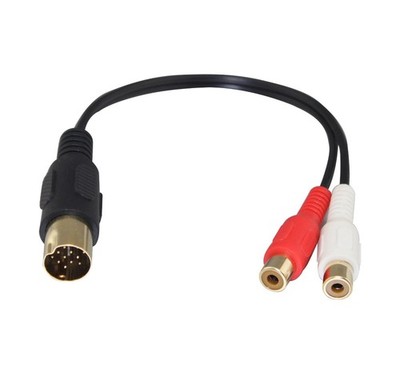 Getwiredusa RCA To 13 Pin Cable AUX Audio Adapter For Kenwood CD Player Install
