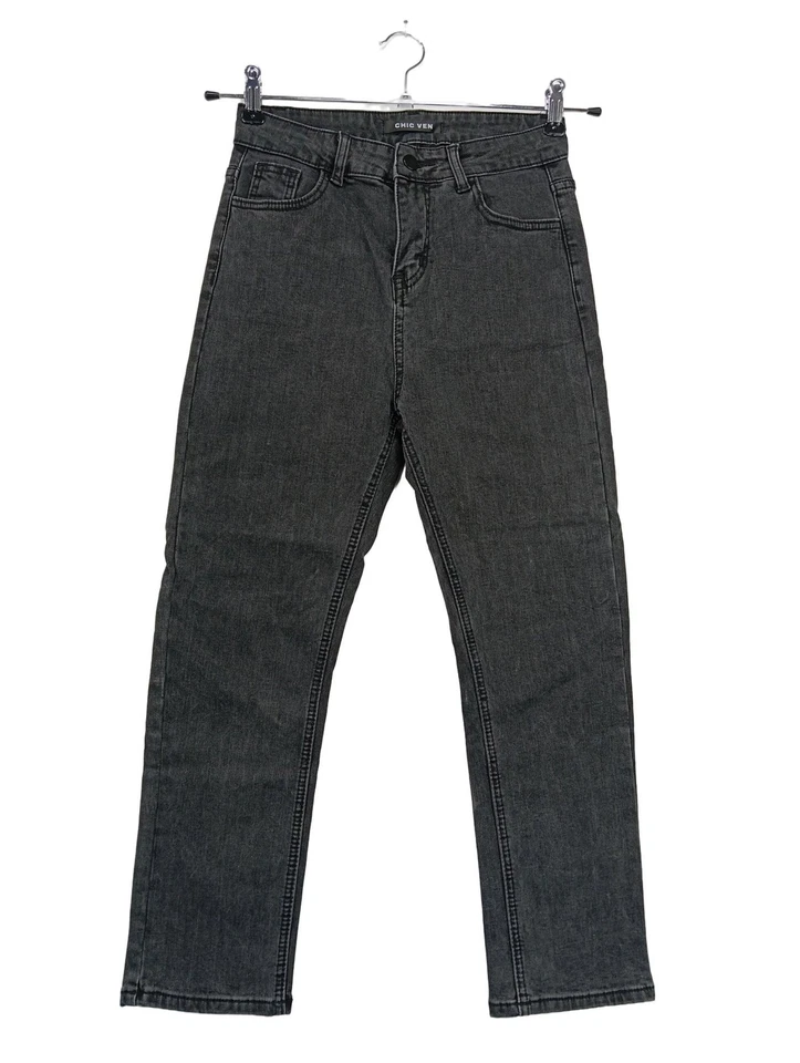 CHIC VEN High Waist Jeans Damen Jeans Gr. DE 38 schwarz Casual-Look - Bild 2 von 4
