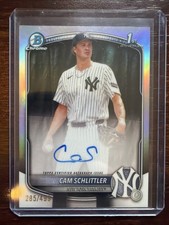 2025 Bowman Chrome 1st Bowman Cam Schlittler Auto Refractor /499 NY Yankees