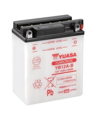 42703 Battery with Electrolyte YB12A-B Compatible with HONDA AFRICA TWIN 650