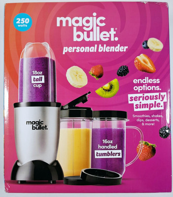 Magic Bullet Essential 9pc 250W Personal Blender- New In Box