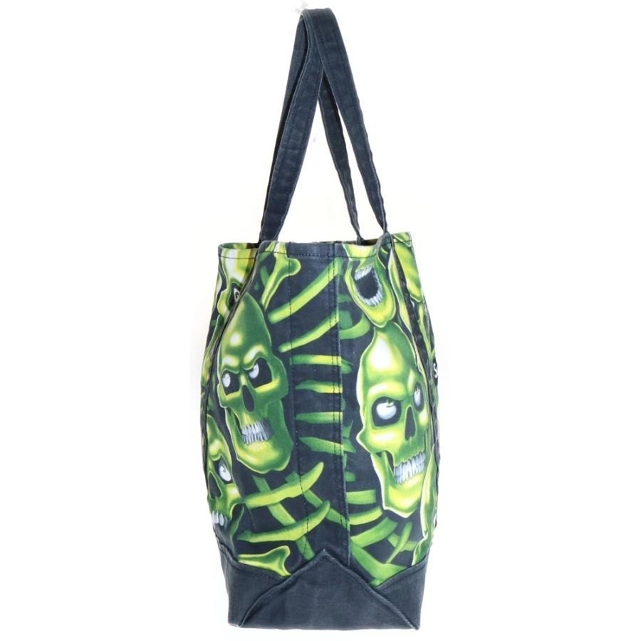 【希少】Supreme Skull Pile Denim Tote Bag Supreme Skull Pile Tote Bag SS18 Black Green Backpack Denim