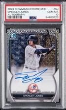 2023 BOWMAN CHROME MEGA BOX AUTOS #SJ SPENCER JONES PSA 10