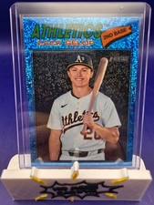 2026 Topps Heritage - Zack Gelof #186 Chrome Light Blue Sparkle Refractor