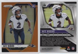 2024 Panini Prizm Rookies Orange Prizm /249 Nate Wiggins #380 Rookie RC