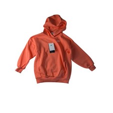 Nike Kids XS Oversized Sportswear Club Fleece Hoodie Sweatshirt Magic Ember NWT