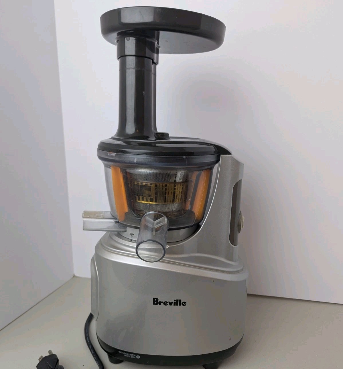 Breville Slow Juicer BJS600XL Fountain Crush Masticating Sil