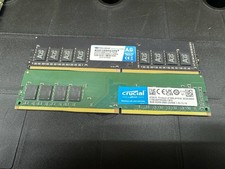 Lot of 16GB 2x8GB DDR4 2666MHz Desktop RAM Mixed Brands Crucial Astra