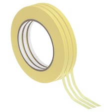 3 Roll 0.5 Inch x 55 Yard Masking Tape General Purpose Adhesive Tape Yellow