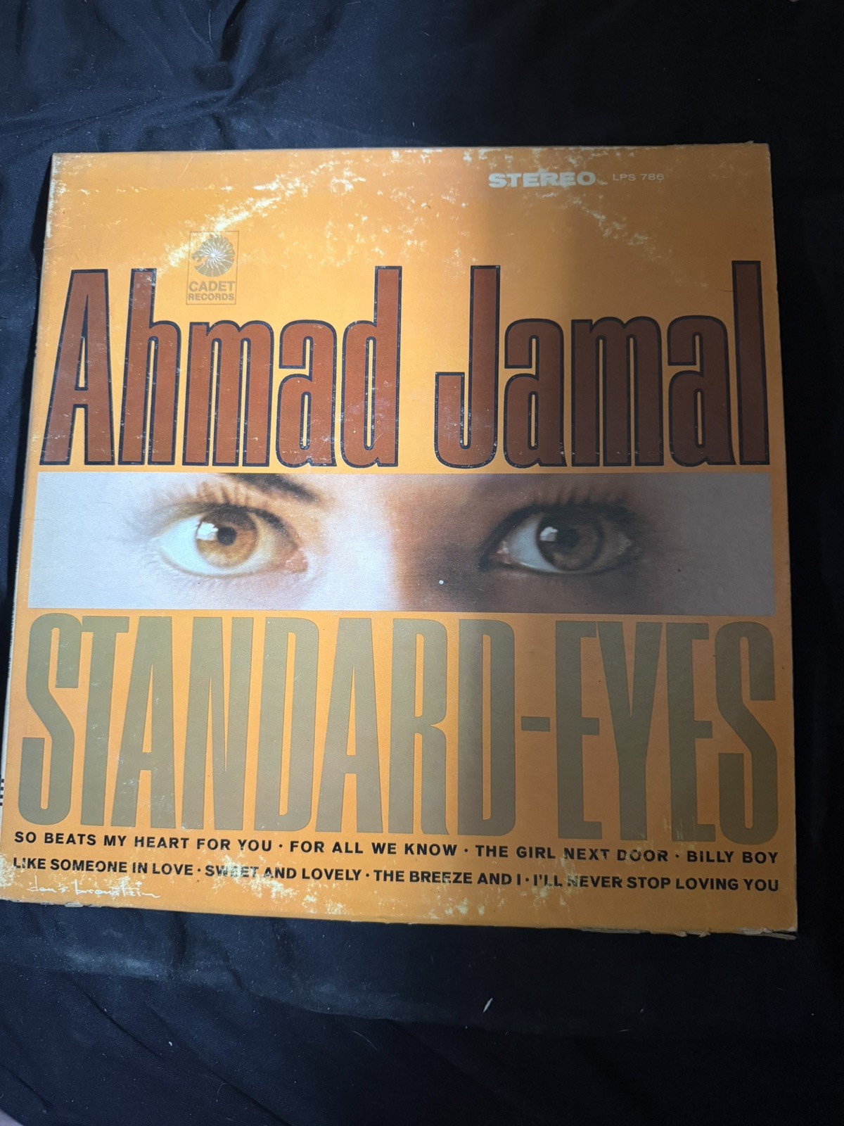 AHMAD JAMAL Standard Eyes Vinyl LP Cadet LPS-786 Hole Punch