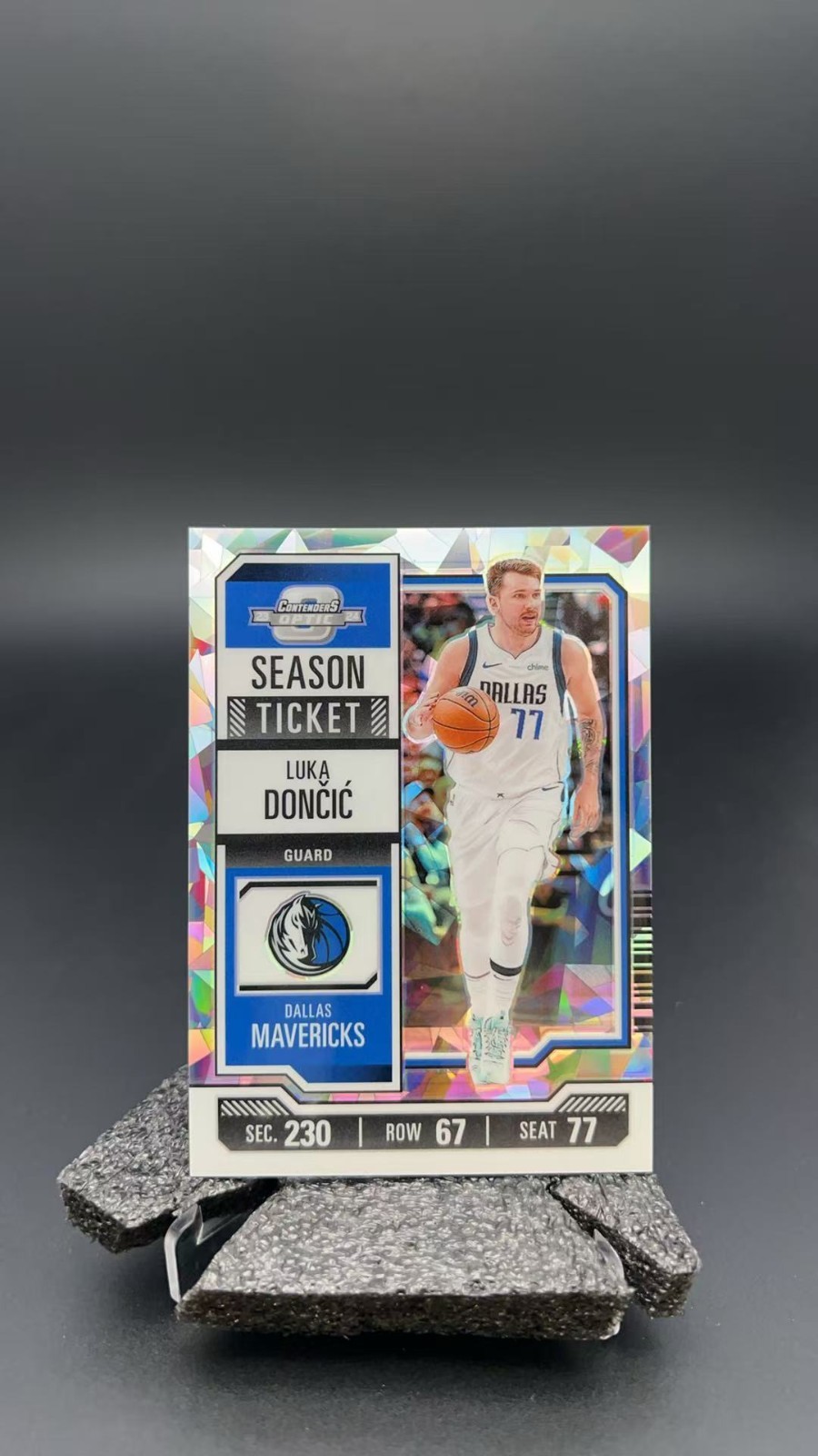 2023-24 Panini Contenders Optic Luka Doncic Ticket Cracked Ice /23 #15568 C