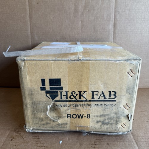 H&K FAB ROW-8 Mandrino per tornio autocentrante 3 ganasce 8" nuovo - Foto 10 di 12