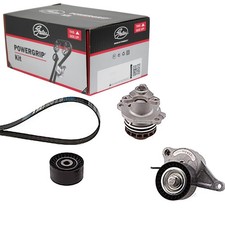 GATES KEILRIPPENRIEMEN-SATZ + WASSERPUMPE passend für NISSAN QASHQAI X-TRAIL