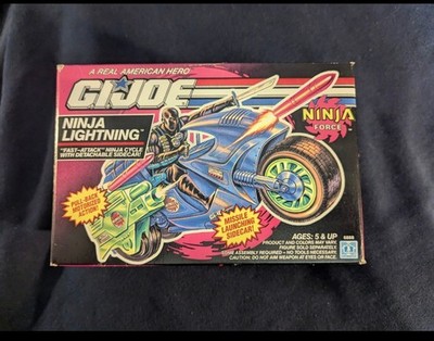 1992 G.I. JOE NINJA FORCE NINJA LIGHTNING FAST-ATTACK NINJA CYCLE NIB