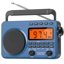 Digital AM FM Shortwave Radio with Best Reception,4000mAh Rechargeable Portable