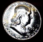 1955 FRANKLIN HALF DOLLAR......ORIGINAL BU......MIN. BID .01 & NO RESERVE!