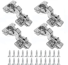 Soft Close Kitchen Cabinet Hinges  35mm Inset Cupboard Door Hinges 4 Pcs