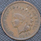 1909  VF-XF   Indian Head Cent