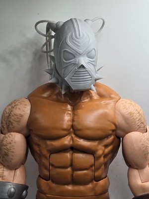 3d Printed BAT VIGILANTE MOVIE BANE LARGE HEAD 1:12  6''  Dc MULTIVERSE 