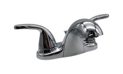 MOEN Adler 4 in. Centerset 2-Handle Low-Arc Bathroom Faucet in Chrome