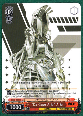 ''Da Capo Aria'' Aria - GoV: Nikke NIK/S117-E068 U - Weiss Schwarz TCG Card