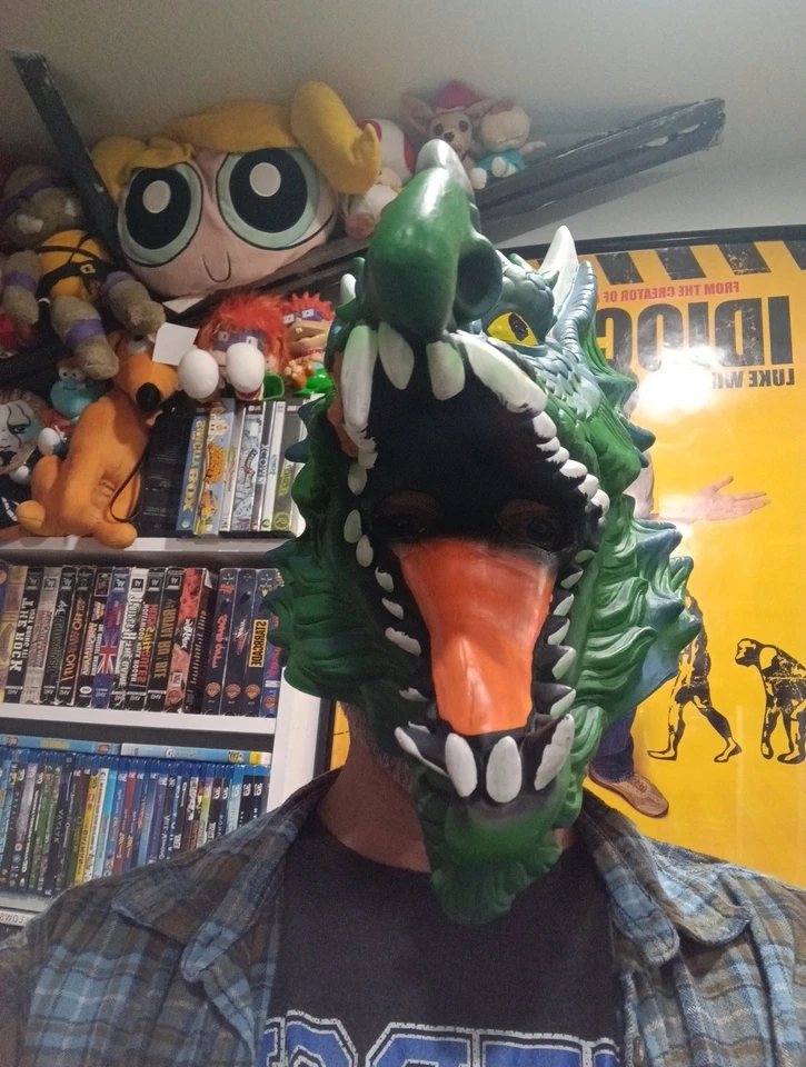 Adult Seasons Funny Horned Dragon Mask - Image 3 of 4