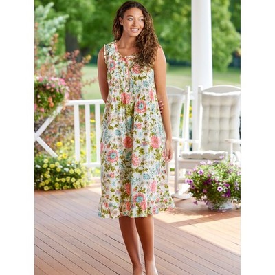 Ella Simone English Rose Cotton Lawn Nightgown