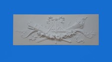 BASSORILIEVO / SOPRAPORTA IN GESSO -Fiaccola e frecce 110bis- (laccato bianco)