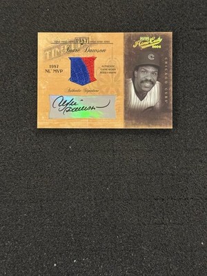 2004 Playoff Prime Cuts II #TL-3 Andre Dawson Auto/Patch /8 Chicago Cubs HOF
