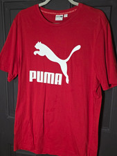 PUMA Mens Graphic Logo Crew Neck Short Sleeve...
